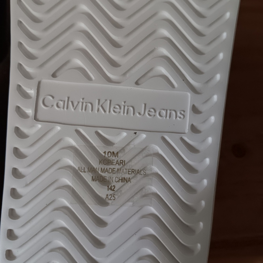 Calvin Klein Peari Slide Sandals Womens 10 M Black NWB CK Logo Slip On - Picture 8 of 8